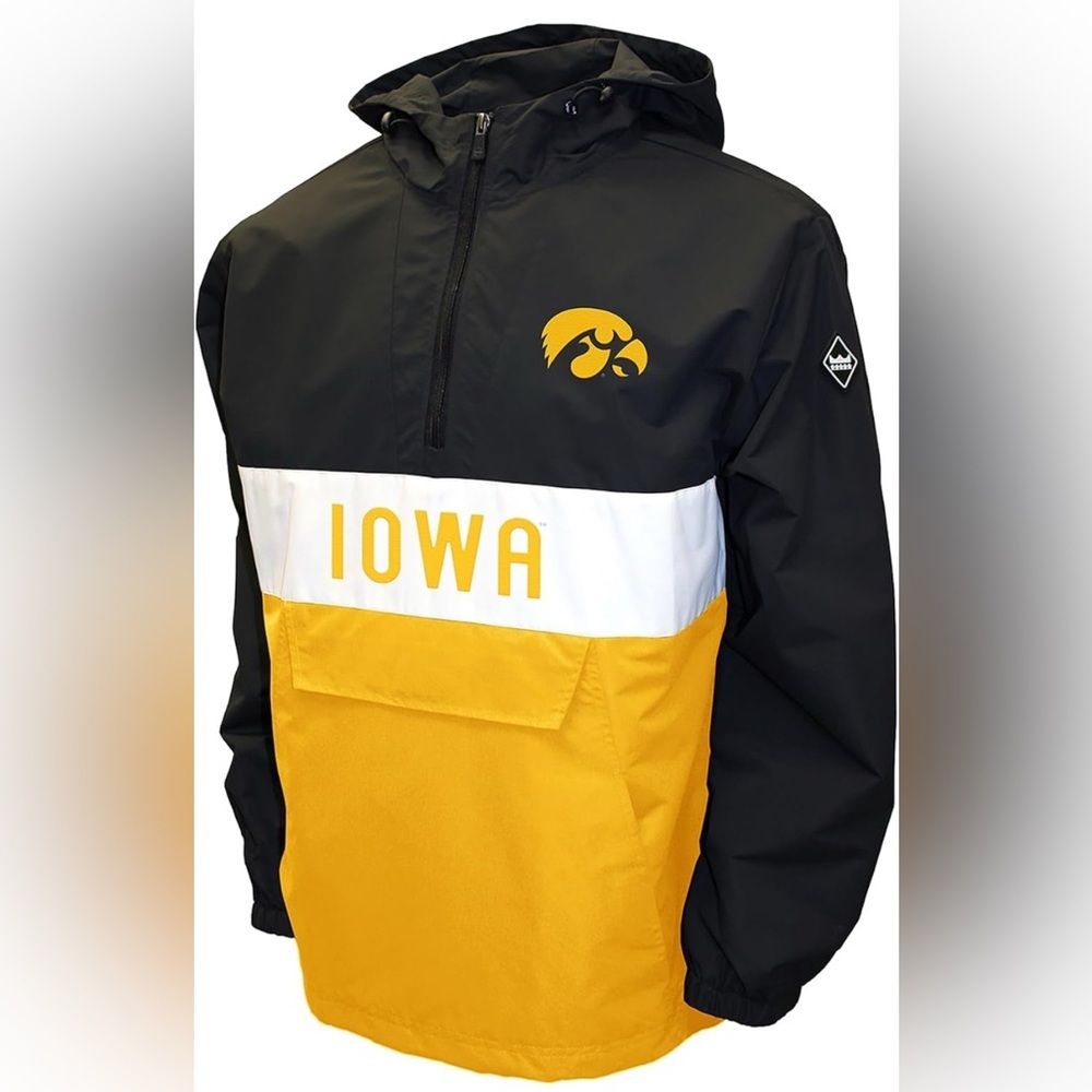 Iowa Hawkeyes Black and‎ Gold Pullover Jacket